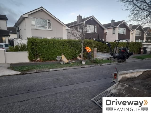 Wall built in Cornelscourt, Dublin 18