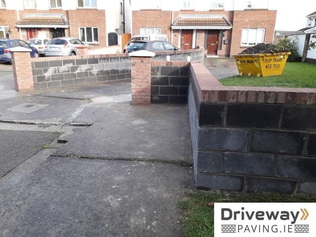 Garden wall built in Lucan, County Dublin